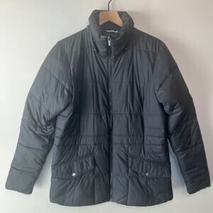Columbia Women's Full Zip Lone Creek Puffer Coat Jacket Black Size Medium